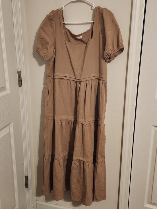 kirundo Dresses & Skirts - Kirundo Tan Maxi Dress Medium